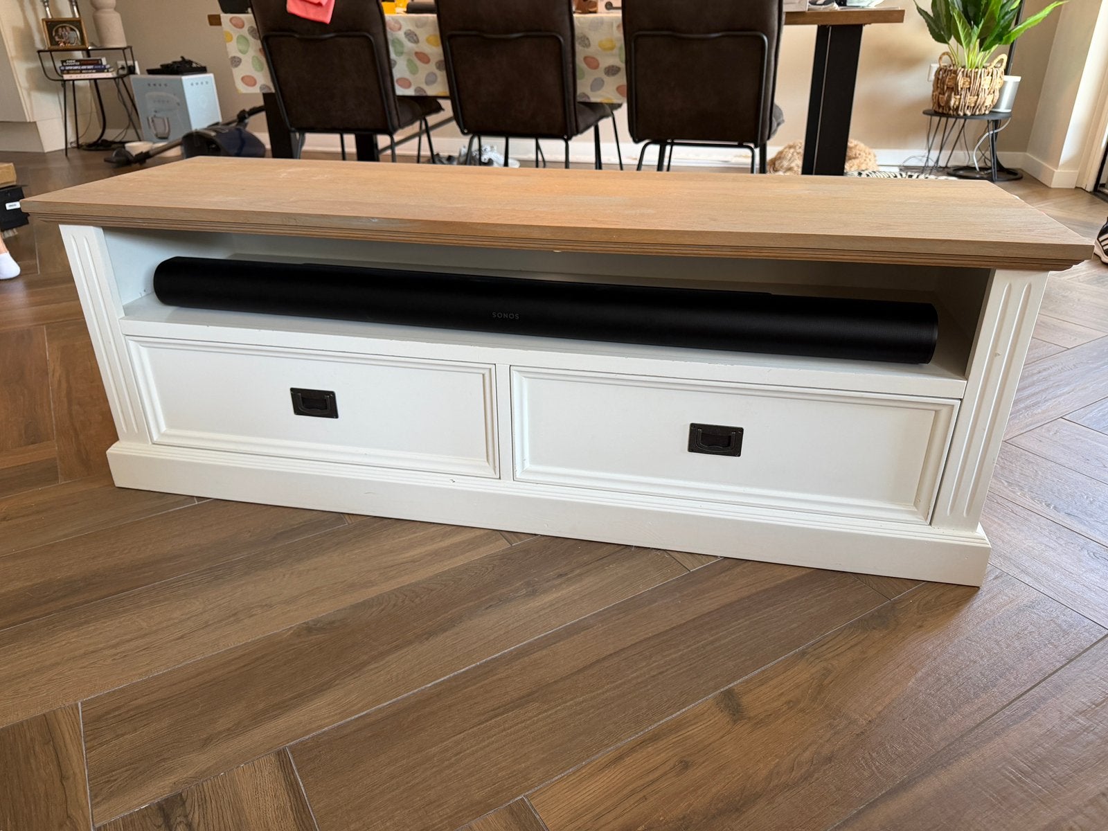 Mooi tv meubel, Ophalen, Minder dan 50 cm, Gebruikt, 100 tot 150 cm