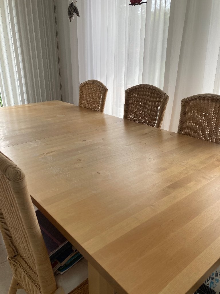 Eetkamertafel, Huis en Inrichting, Tafels | Eettafels, Ophalen, Gebruikt, 100 tot 150 cm, 200 cm of meer