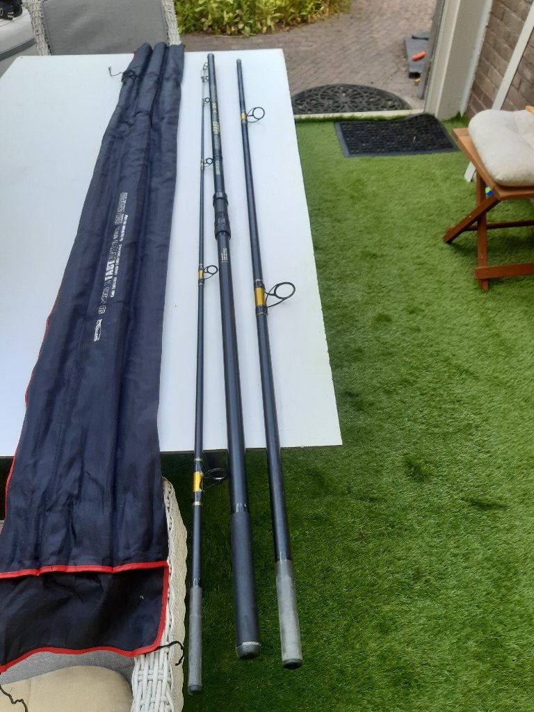 strandhengel spro gold series 5 meter., Watersport en Boten, Hengelsport | Zeevissen, Ophalen, Zo goed als nieuw, Werphengel