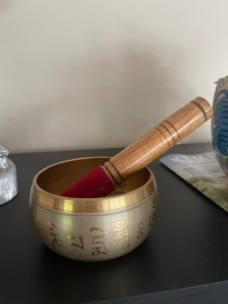 Tibetaanse Klankschaal met Klopper, Ophalen of Verzenden, Gebruikt