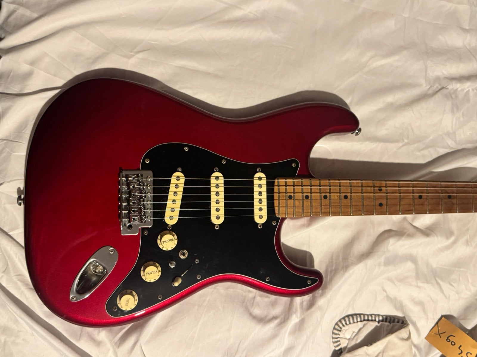 Upgraded like-new fender American Pro II strat, Ophalen, Zo goed als nieuw, Solid body, Fender