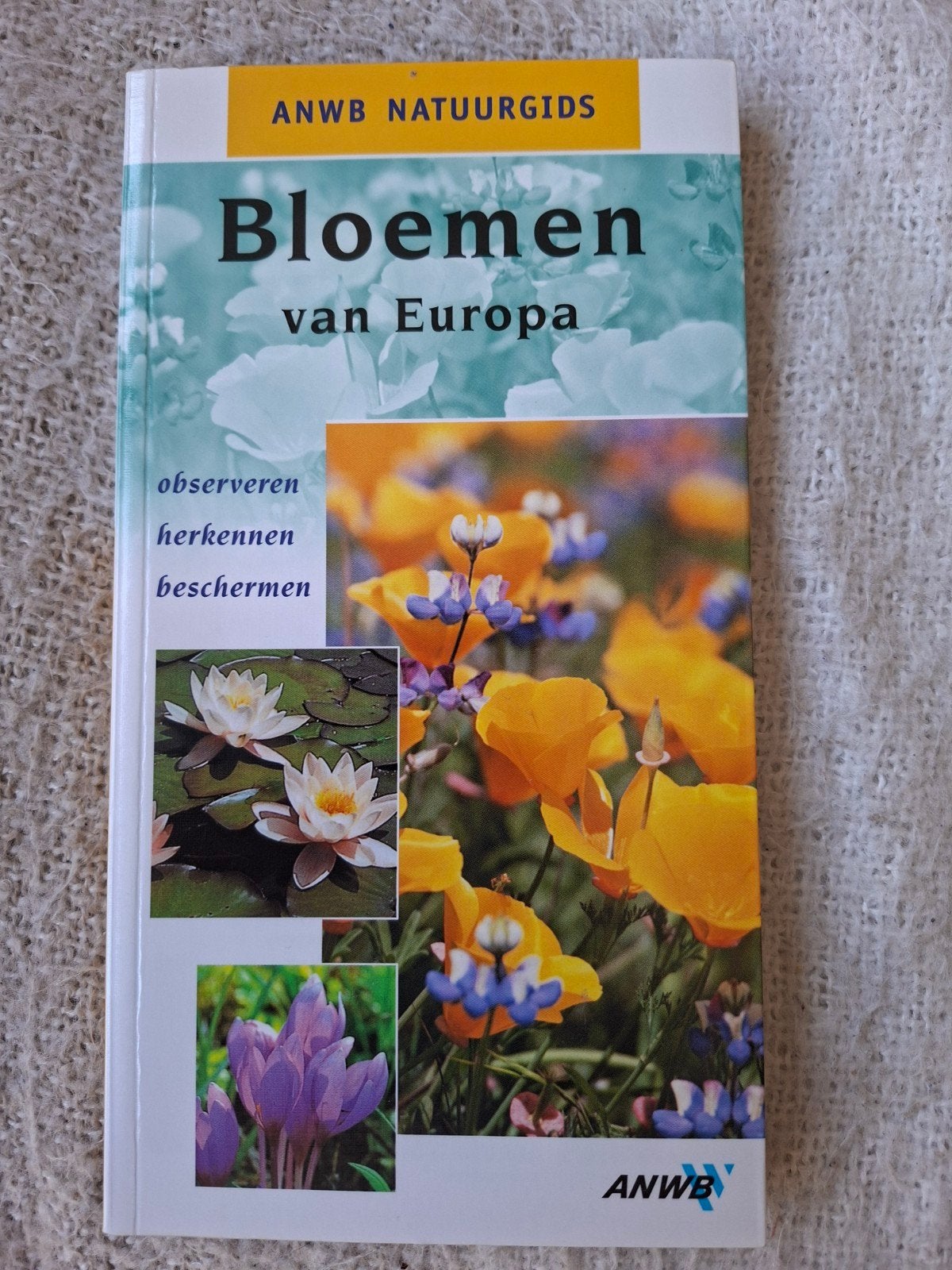 natuurgids Bloemen van Europa, uitgave van ANWB, Ophalen of Verzenden, Zo goed als nieuw