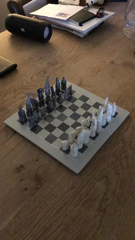 Natuurstenen Schaakspel, Ophalen of Verzenden, Nieuw