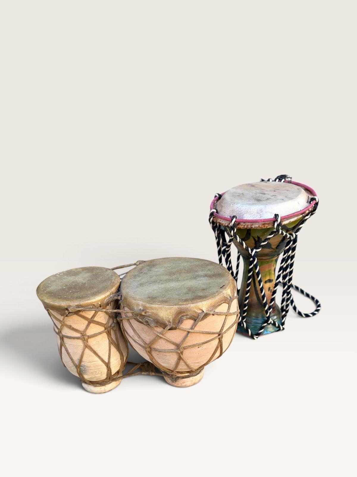 Bongo en Djembe - Handgemaakte percussie set, Overige merken, Gebruikt, Onbekend, Ophalen of Verzenden