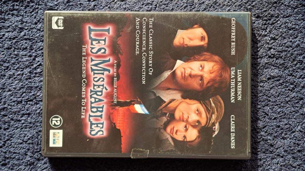 Les Miserables "Liam Neeson, Geoffrey Rush, Claire Danes", Alle leeftijden, Ophalen of Verzenden, Zo goed als nieuw