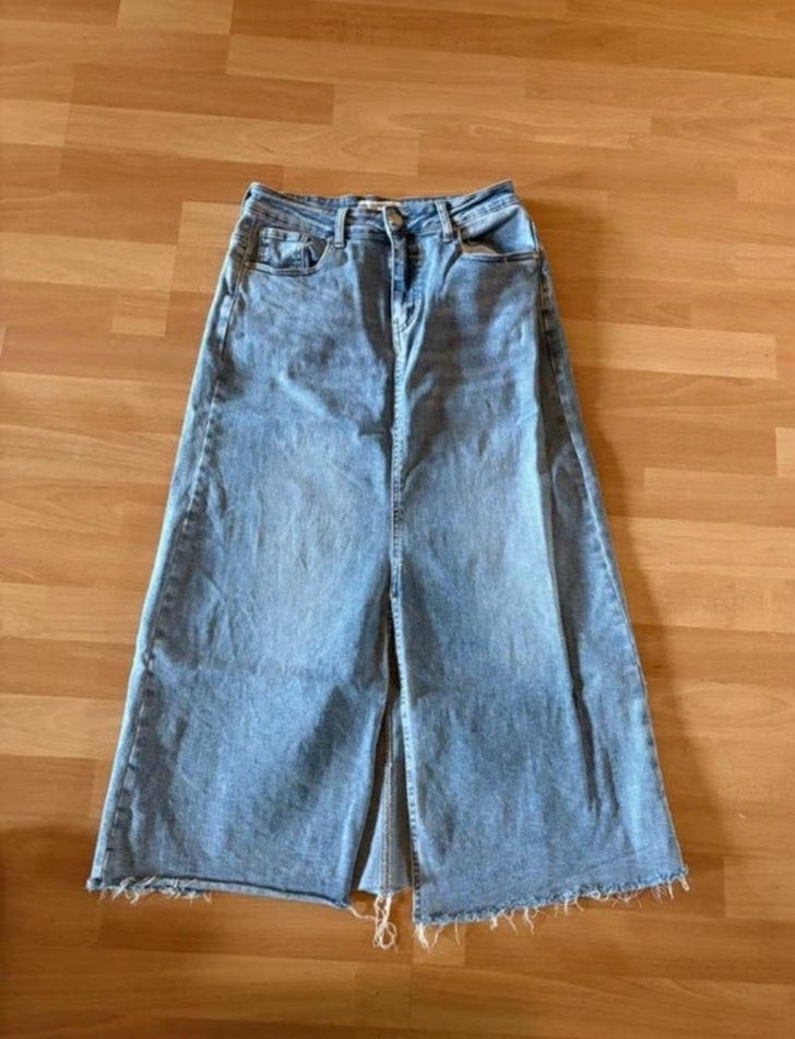 Hello Miss mooie jeans midi rok mt 40 ZGAN, Maat 38/40 (M), Blauw, Ophalen of Verzenden, Zo goed als nieuw