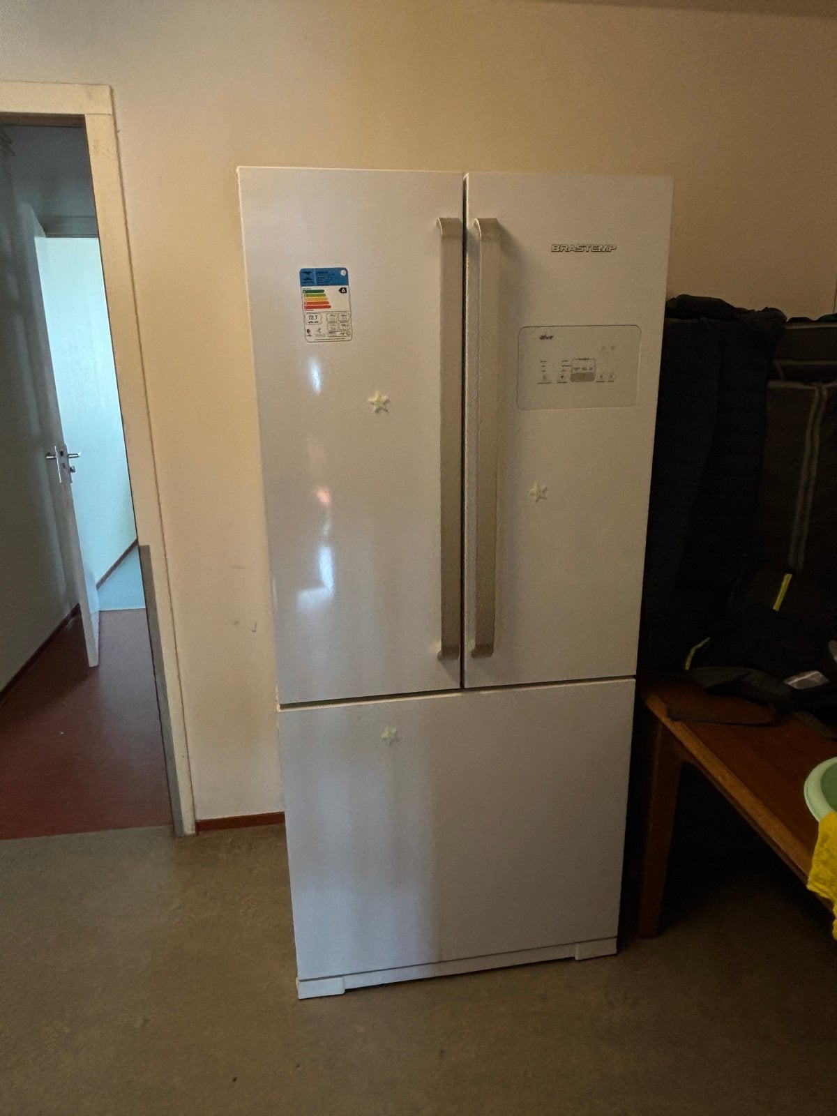 Koelkast, 1.85m hoog - Bovenste deel defect, gratis af te ha, Ophalen, Niet werkend, 160 cm of meer