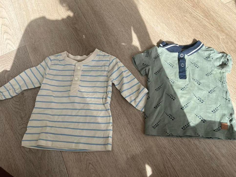 Set van 2 baby shirts (maat 62 en 68), Ophalen of Verzenden, Zo goed als nieuw