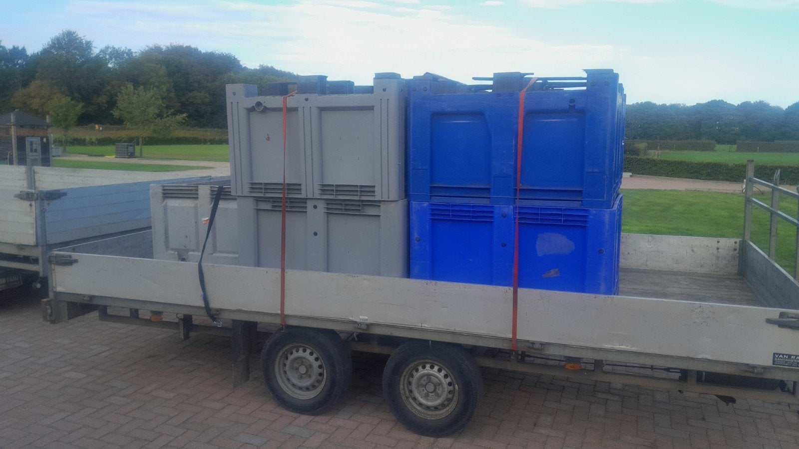 Gebruikte Palletboxen deels waterdicht (12 stuks), Ophalen, Gebruikt, 100 cm of meer, 60 cm of meer