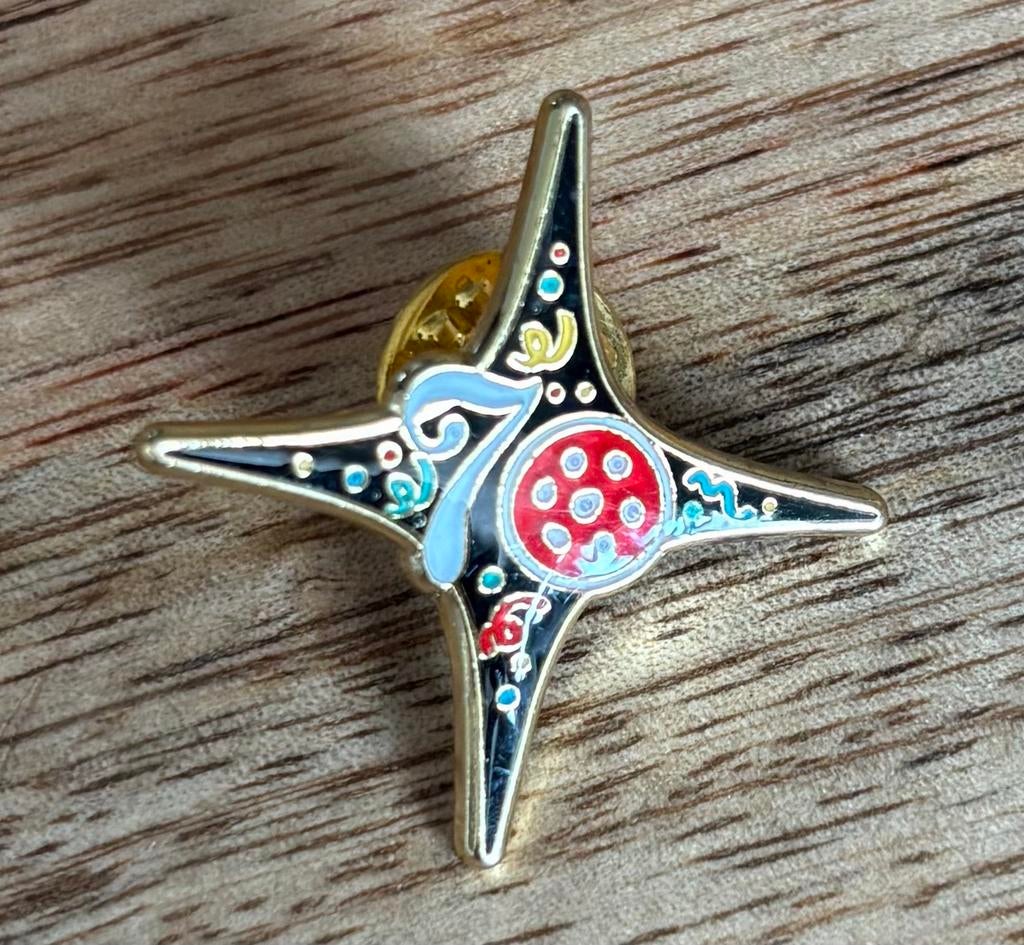 Efteling 70 jaar personeel pin - Zeldzaam speldje, Verzamelen, Efteling, Ophalen of Verzenden, Zo goed als nieuw, Button of Speldje