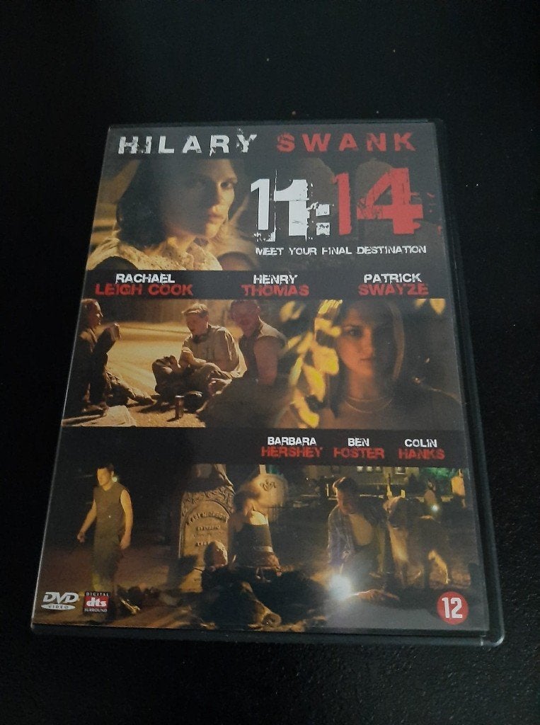 11:14, Patrick Swayze, Hilary Swank, Rachael Leigh Cook!, Vanaf 12 jaar, Ophalen of Verzenden, Gebruikt, Psychologische thriller