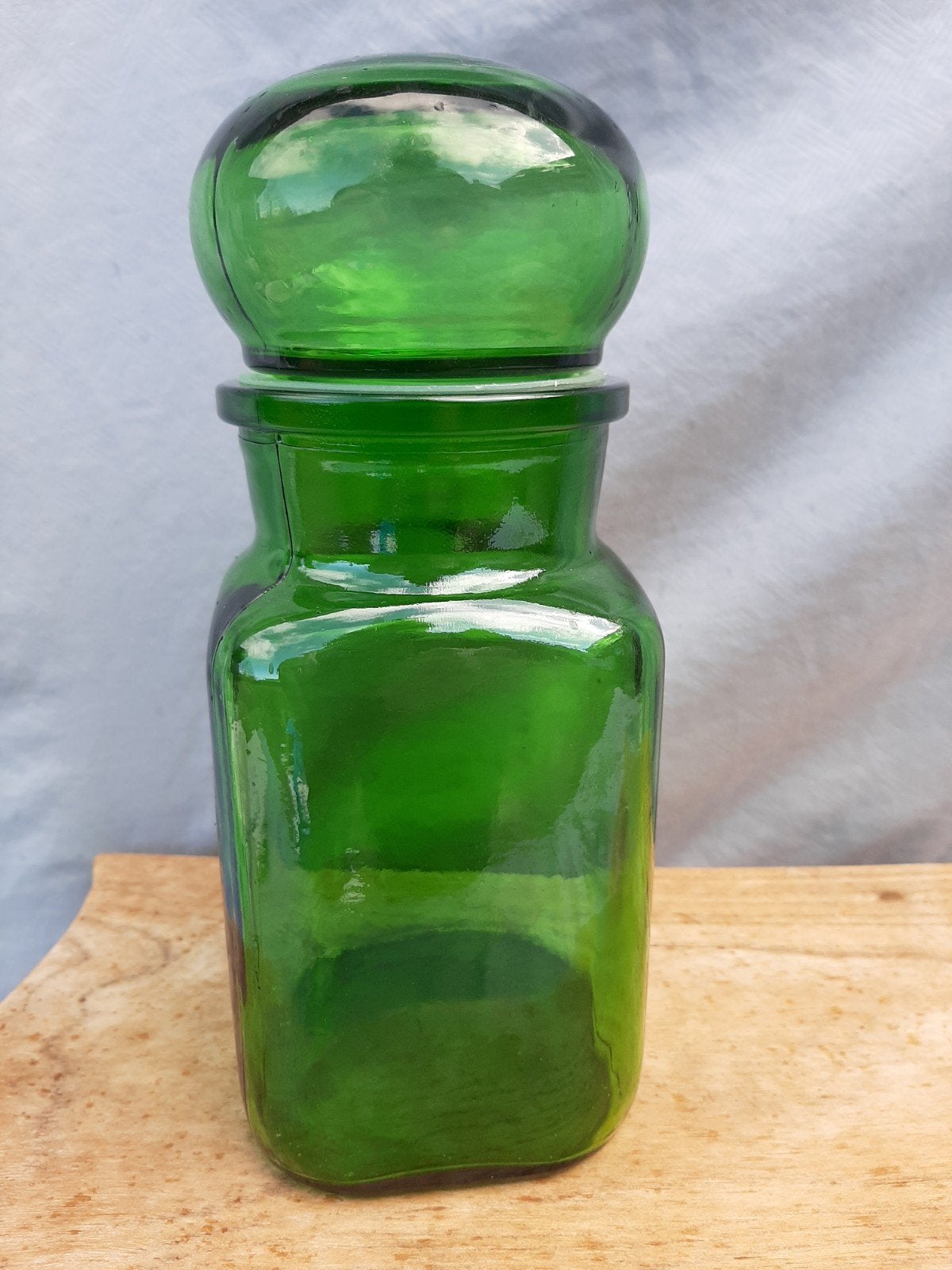 jaren 70 / groene stopfles, Antiek en Kunst, Ophalen of Verzenden