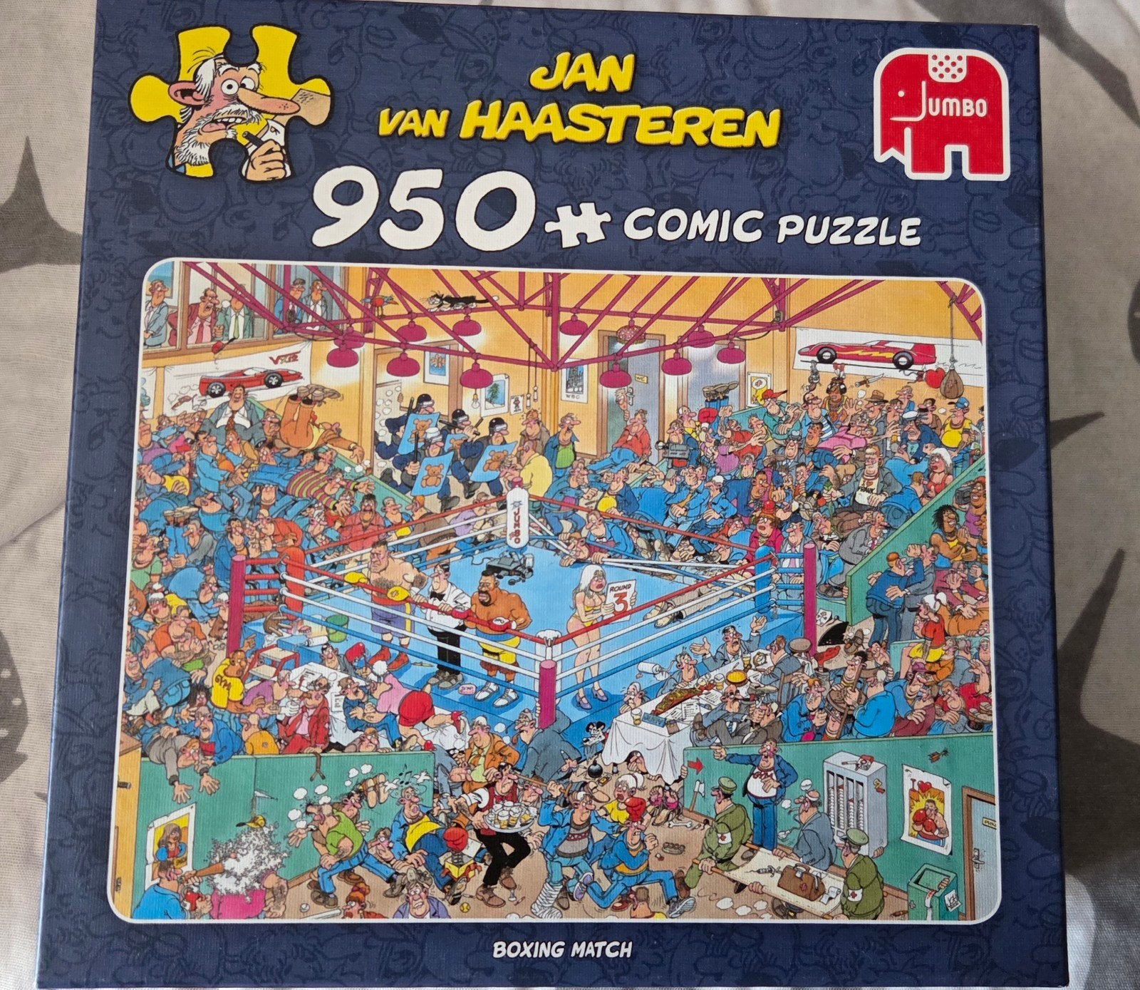 Foto 2 van Jan van Haasteren Boxing Match 950 stukjes legpuzzel