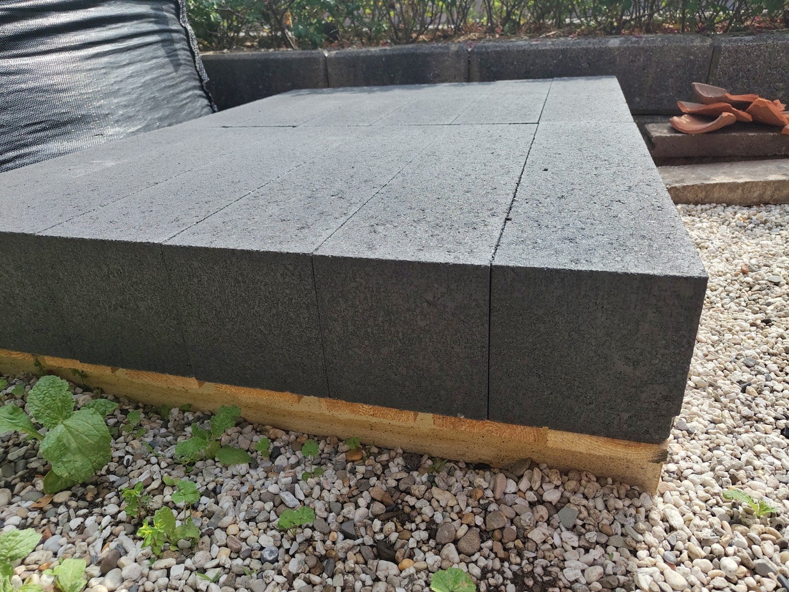 Wallblock Nieuw 15x15x60 antraciet stapel palisade beton, Tuin en Terras, Bielzen en Borders, Ophalen, Blok, Nieuw, Minder dan 25 cm