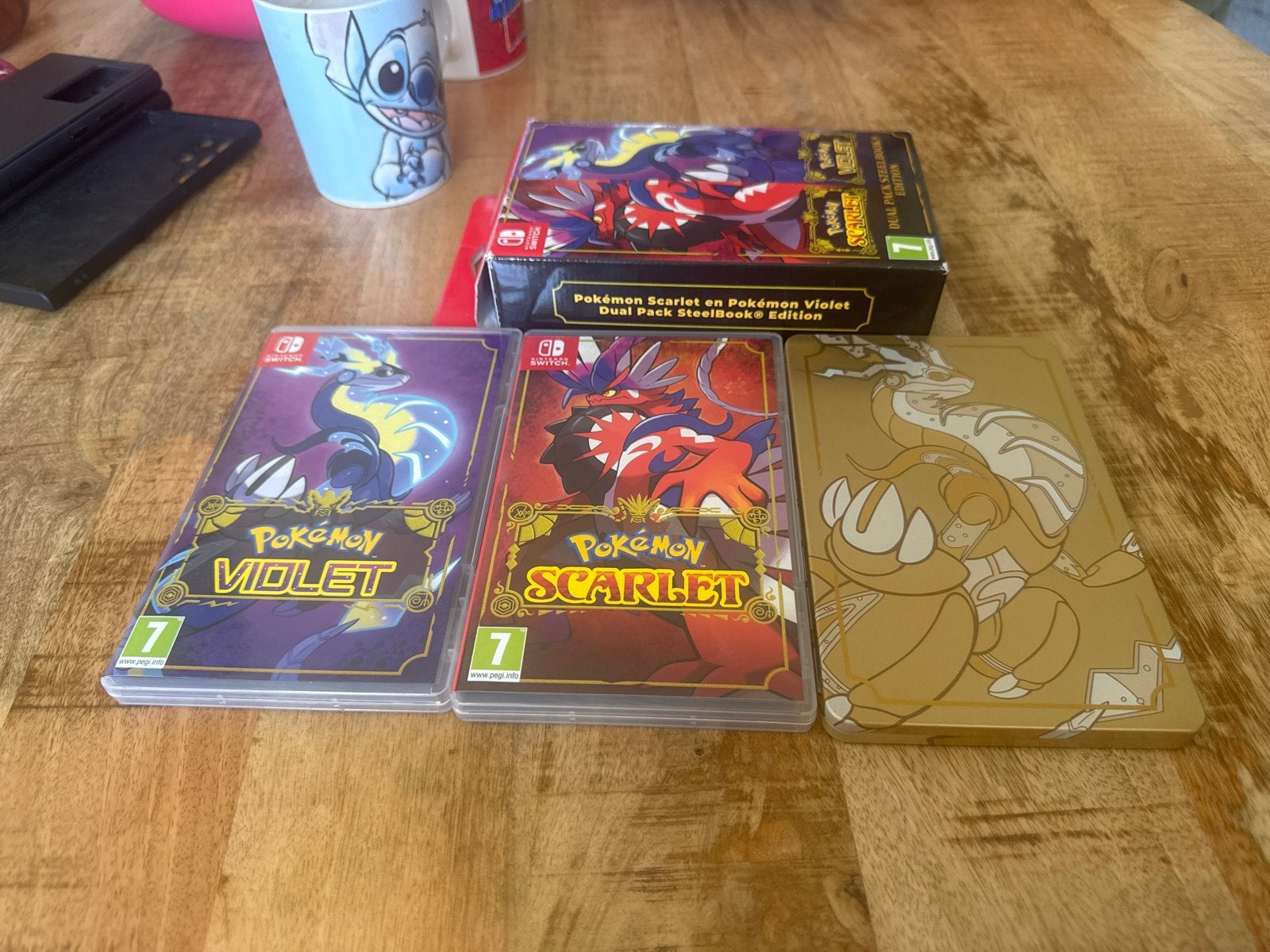 Pokémon Scarlet & Violet Dual Pack SteelBook Edition Switch, Spelcomputers en Games, Games | Nintendo Switch, Online, 1 speler