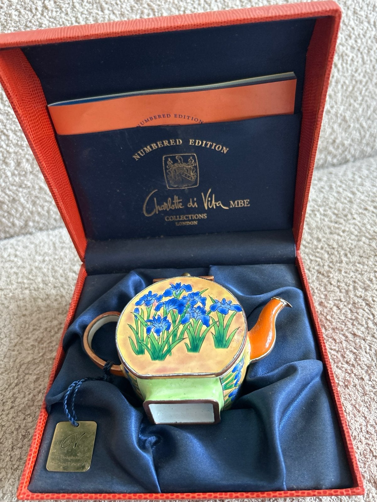 Charlotte di Vita miniatuur theepot - Van Gogh Japanese Iris, Ophalen, Zo goed als nieuw