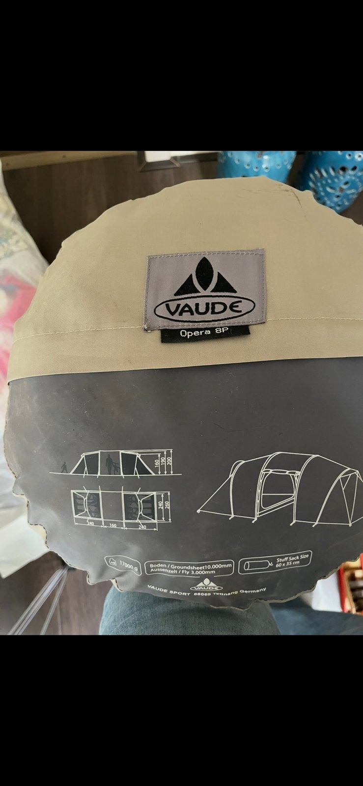 Vaude  opera 8 persoons tent, Ophalen, Zo goed als nieuw, Meer dan 6
