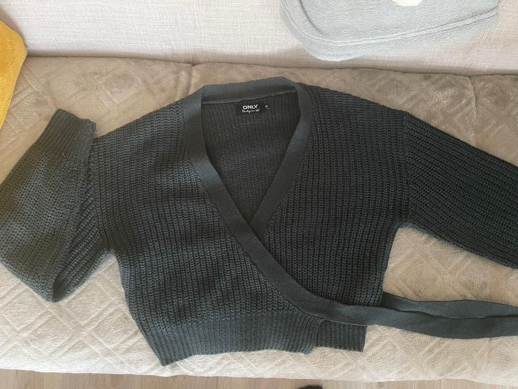 Donkergroen wikkelvestje - Only - 34/XS., Kleding | Dames, Truien en Vesten, Only, Nieuw, Ophalen of Verzenden, Maat 34 (XS) of kleiner