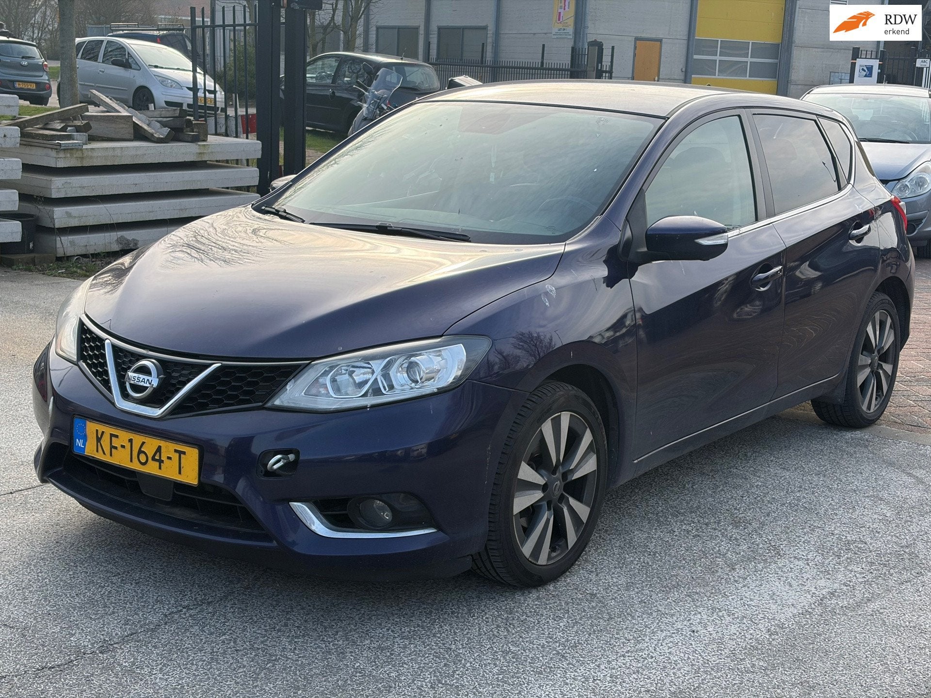 Nissan Pulsar 1.2 DIG-T Tekna Airco! AUTOMAAT! MOTOR DEFECT!, Euro 5, Gebruikt, 4 cilinders, Blauw