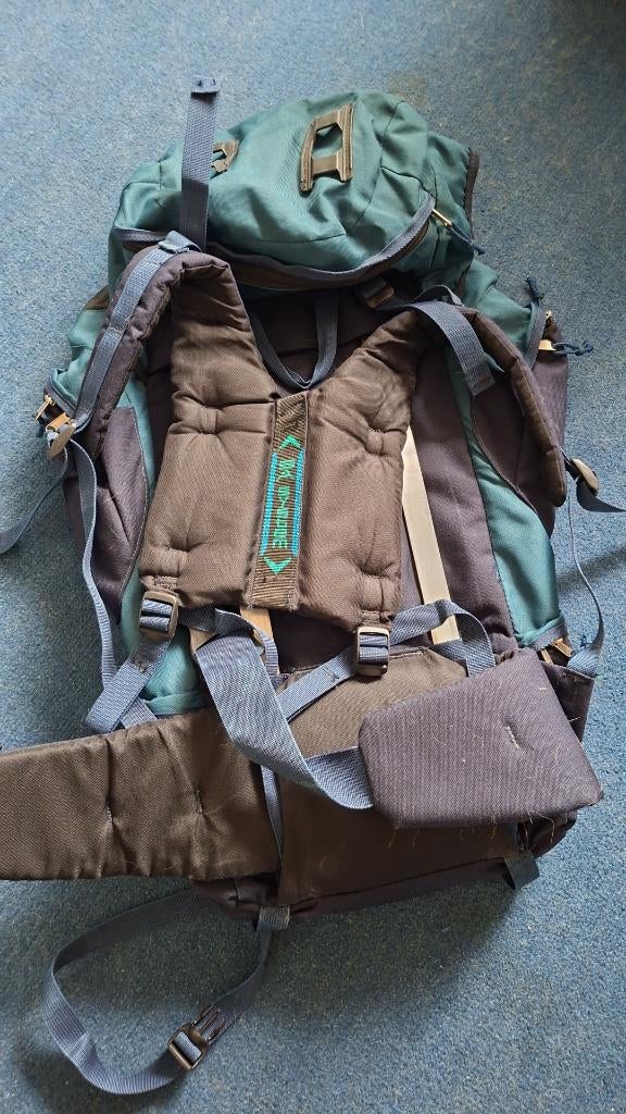 Grote rugzak (55 liter), 40 cm of meer, Gebruikt, Trekking, 60 cm of meer
