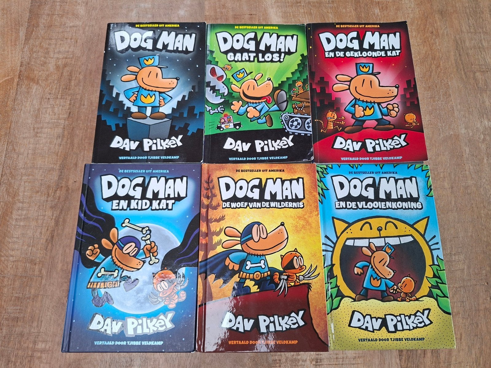 Dog Man boekenreeks - Dav Pilkey (6 boeken), Ophalen of Verzenden, Zo goed als nieuw, Fictie algemeen