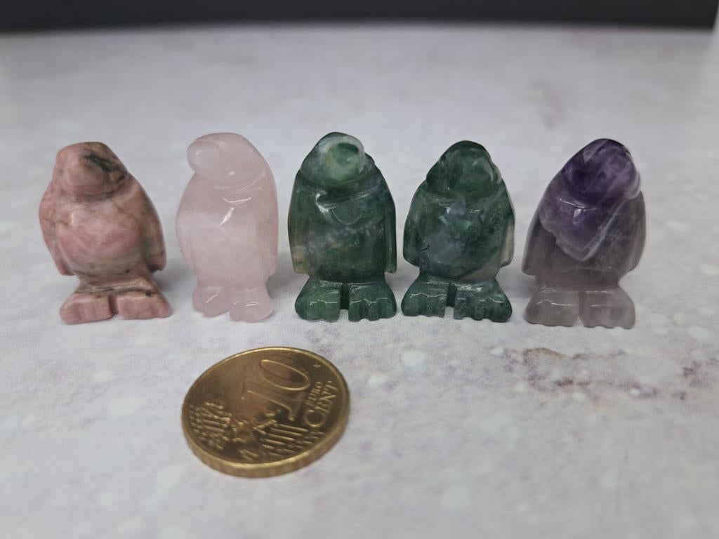 Mini carvings pinguïn, Ophalen of Verzenden, Mineraal
