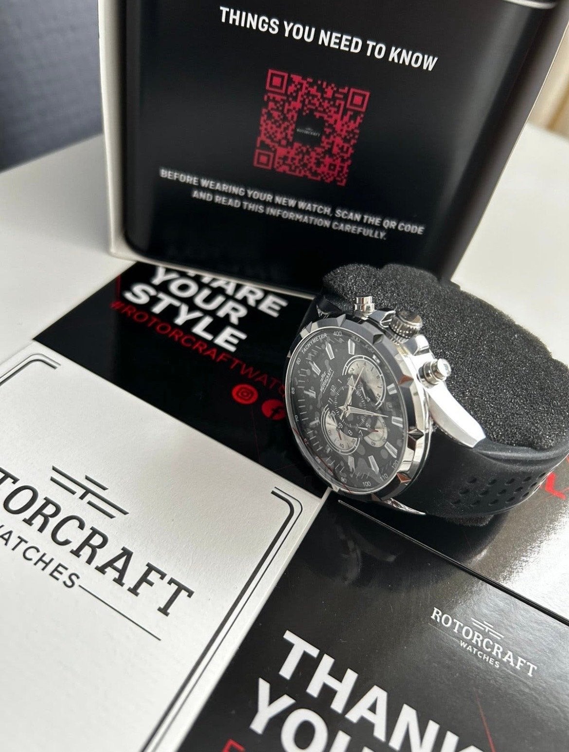 Rotorcraft Savage RC4506 Herenhorloge - Nieuw in doos, Overige merken, Staal, Polshorloge, Nieuw