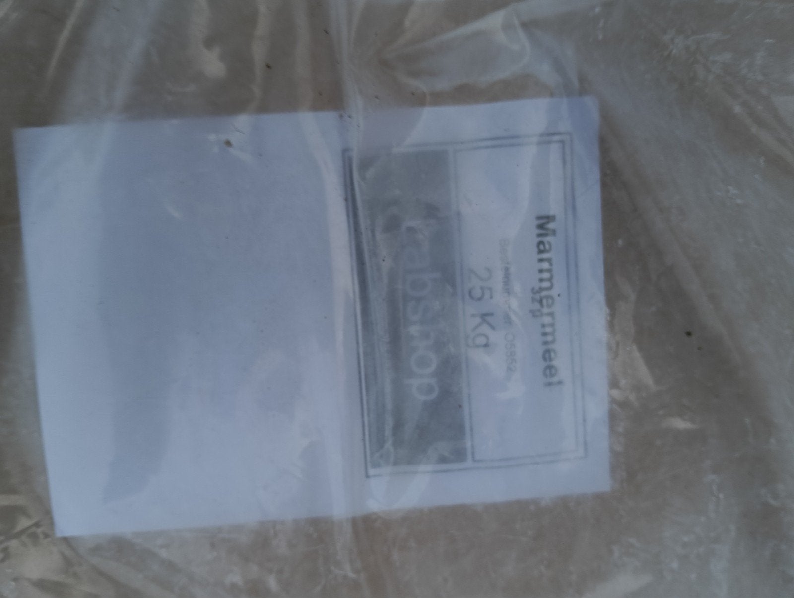 marmermeel 25kg en emmer ongeblusde kalk, Ophalen of Verzenden, Nieuw