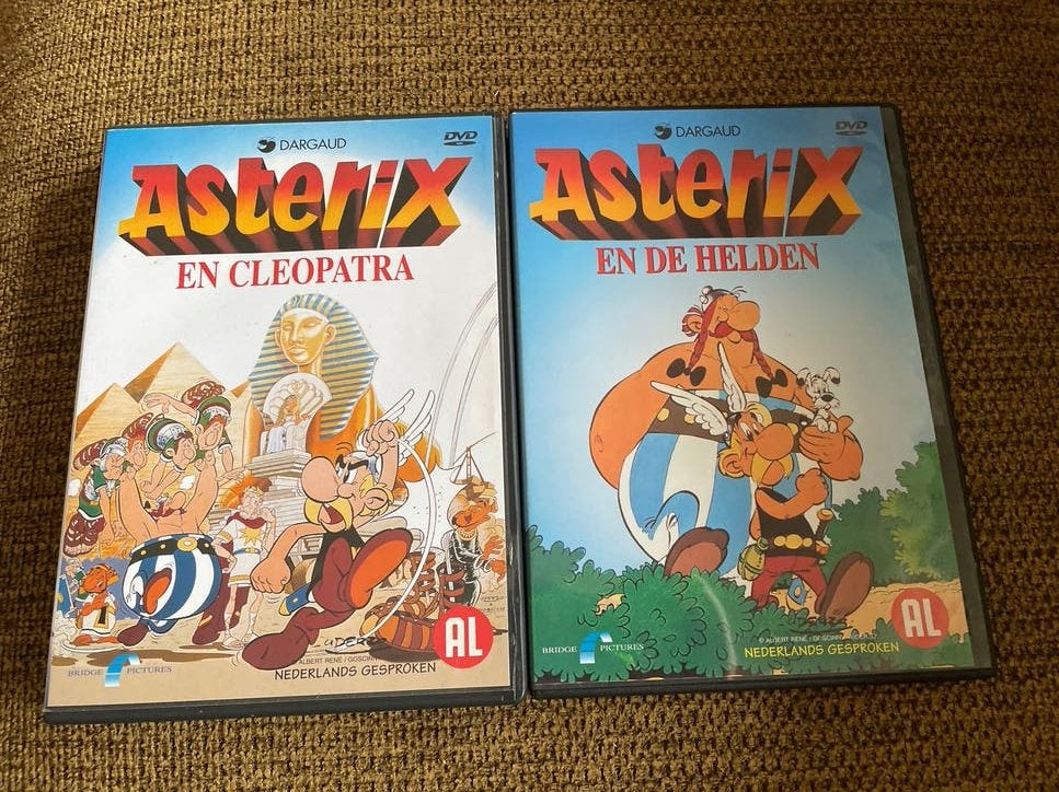 Asterix en Cleopatra & Asterix en de Helden dvd, Europees, Gebruikt, Animatie, Alle leeftijden