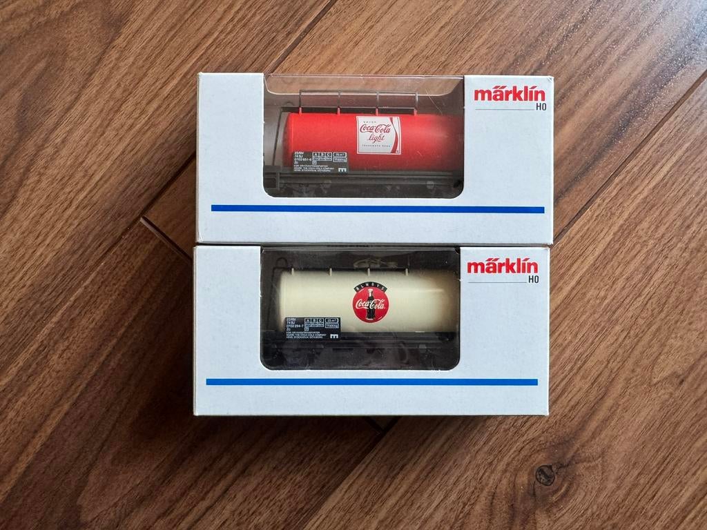🚂 Marklin model 4440 set Coca Cola (Light) van de SJ, Wisselstroom, Wagon, Ophalen of Verzenden, Zo goed als nieuw