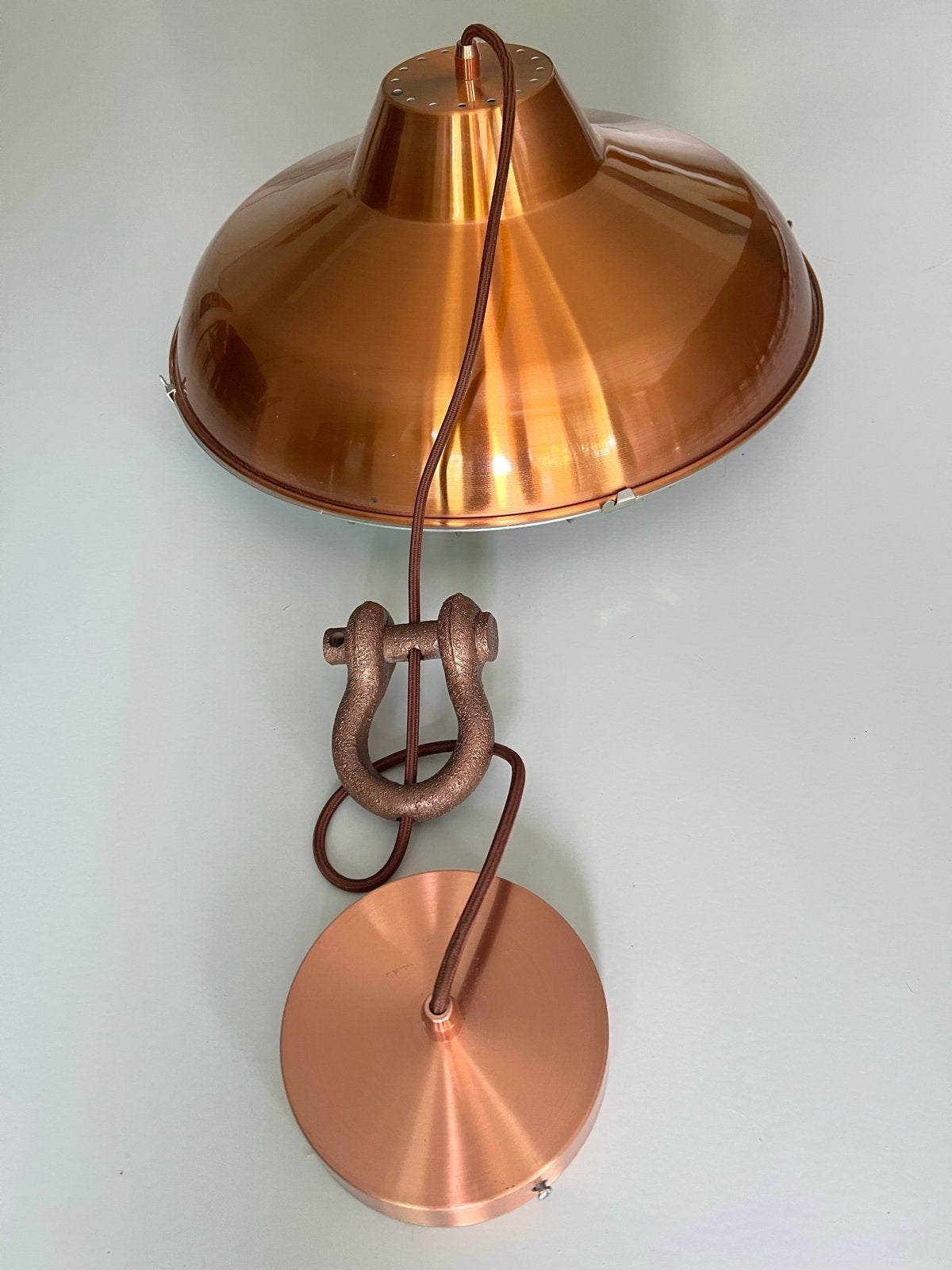 Eth Strijp hanglamp - Koperkleurig, industrieel design, Ophalen, Gebruikt, Metaal, E27 (groot)