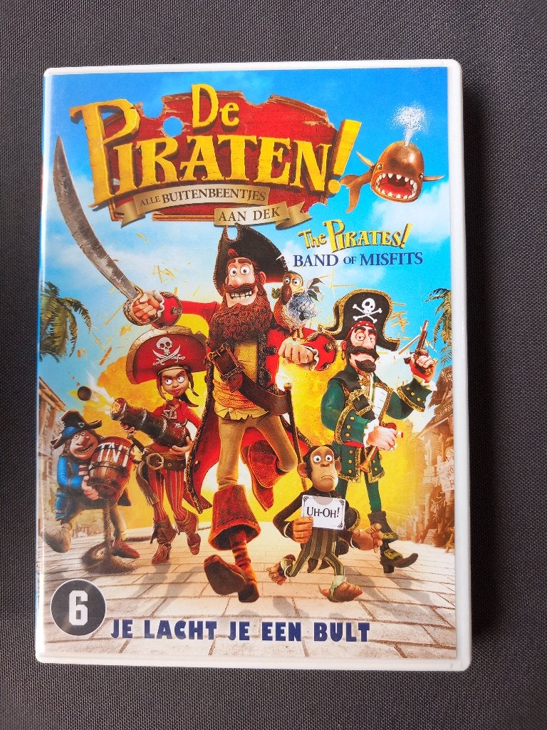 DVD De piraten alle buitenbeentjes aan dek, Vanaf 6 jaar, Ophalen of Verzenden, Zo goed als nieuw, Europees