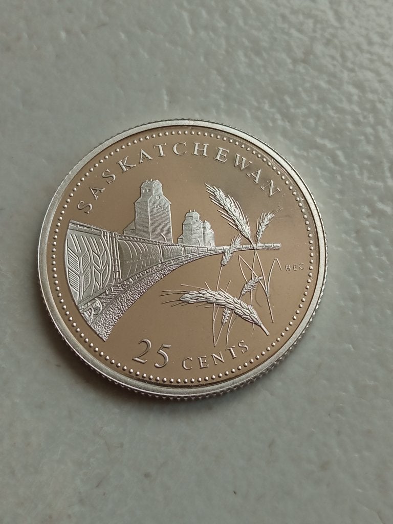 Canada 25 cent 1992., Ophalen of Verzenden, Noord-Amerika, Losse munt, Zilver