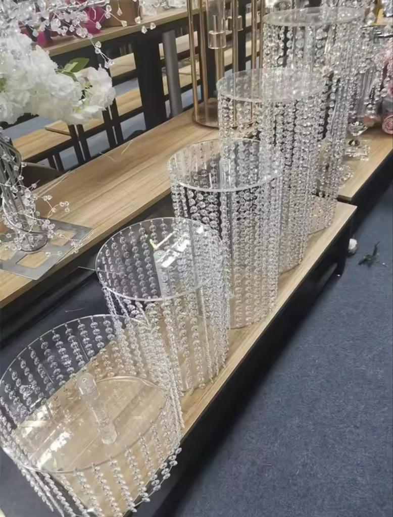 Luxe Taartenstandaard Bruiloft Feest Verloving Kristal, Ophalen of Verzenden, Nieuw, Versiering, Geboorte of Huwelijk