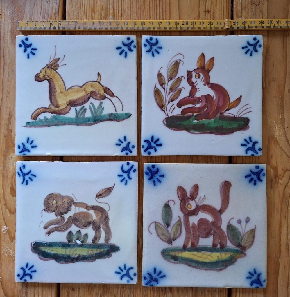 Handgeschilderde Portugese tegels, Ophalen of Verzenden