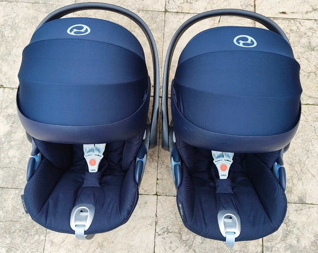 2x Cybex autostoel Cloud Z+, Autogordel of Isofix, Verstelbare rugleuning, Zo goed als nieuw, 0 t/m 13 kg