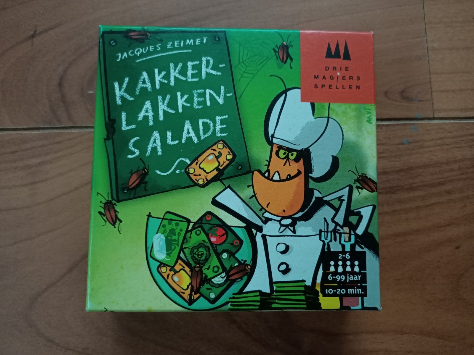 Kakkerlakken Salade Leuk kaartspel voor jong en oud, Vijf spelers of meer, Ophalen of Verzenden, Zo goed als nieuw, Drie Magiërs Spellen
