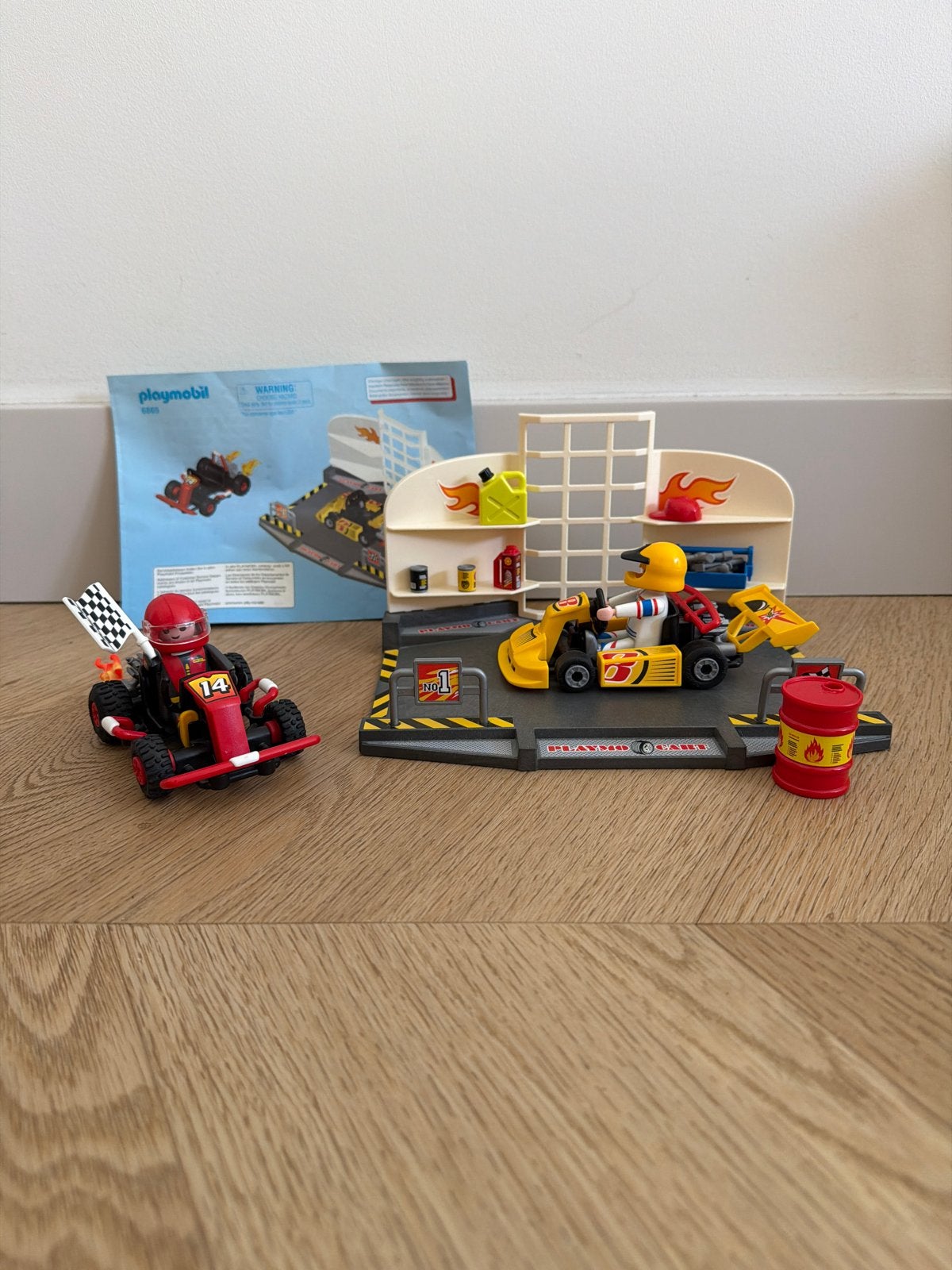 Playmobil Kart Set - Compleet met Garage en Accessoires, Ophalen of Verzenden, Zo goed als nieuw, Jongen of Meisje