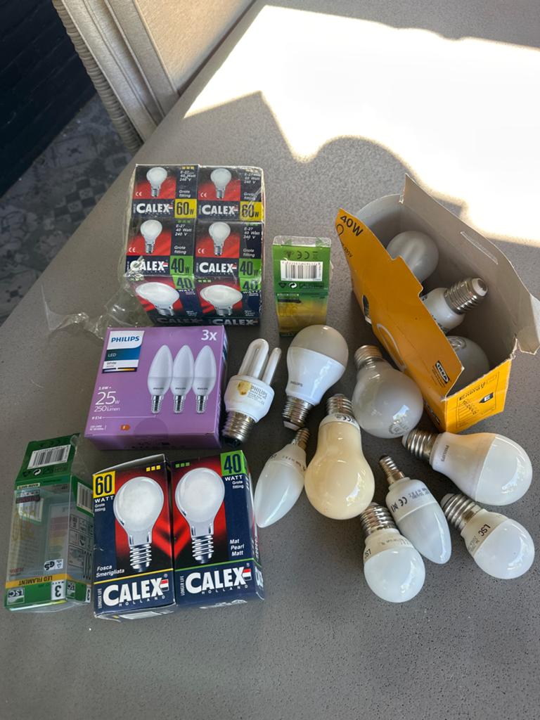 24 Lampen: Diverse Fittingen en Wattages (Nieuw & Gebruikt), Ophalen of Verzenden, Gebruikt