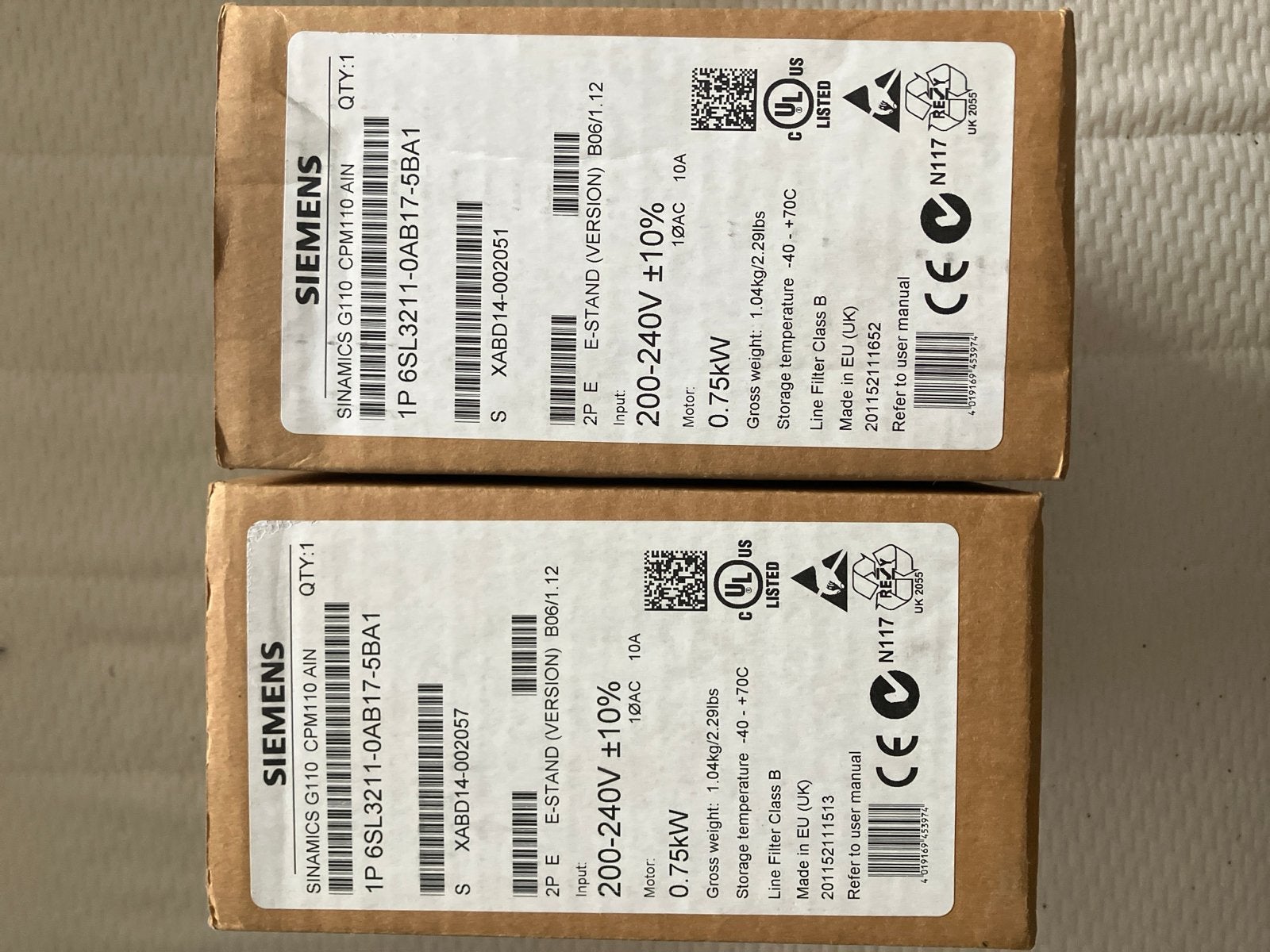 Siemens SINAMICS G110 CPM110 AIN 0.75kW Frequentieomvormer, Ophalen of Verzenden, Nieuw