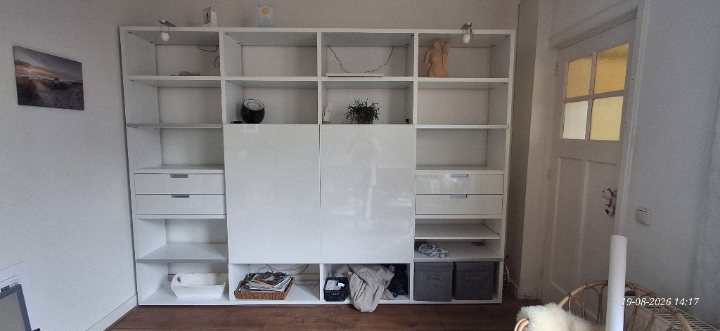 Tv wandmeubel, Ophalen, 250 tot 300 cm, Met deur(en), 200 cm of meer