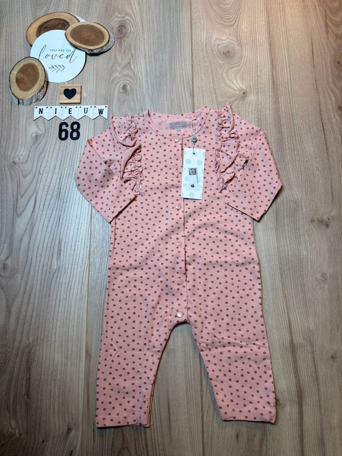 Baby meisje boxpakje, eendelige pyjama roze maat 68, Kinderen en Baby's, Babykleding | Maat 68, Ophalen of Verzenden, Nieuw, Meisje