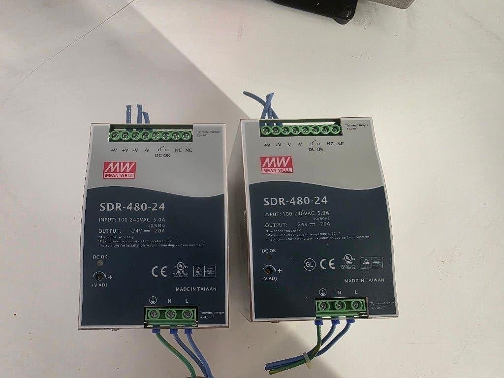 Voedingen 24V 20A x2, Ophalen of Verzenden, Zo goed als nieuw