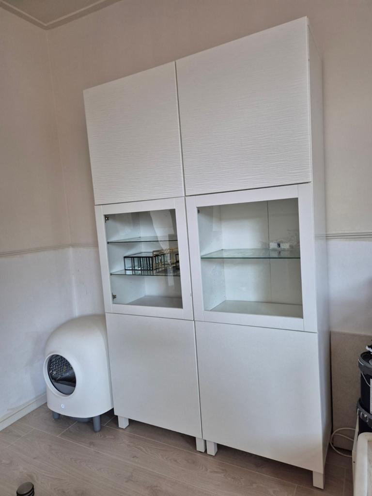 Ikea Besta kast met deuren en vitrinekasten, Ophalen, Overige materialen, 100 tot 150 cm, 200 cm of meer
