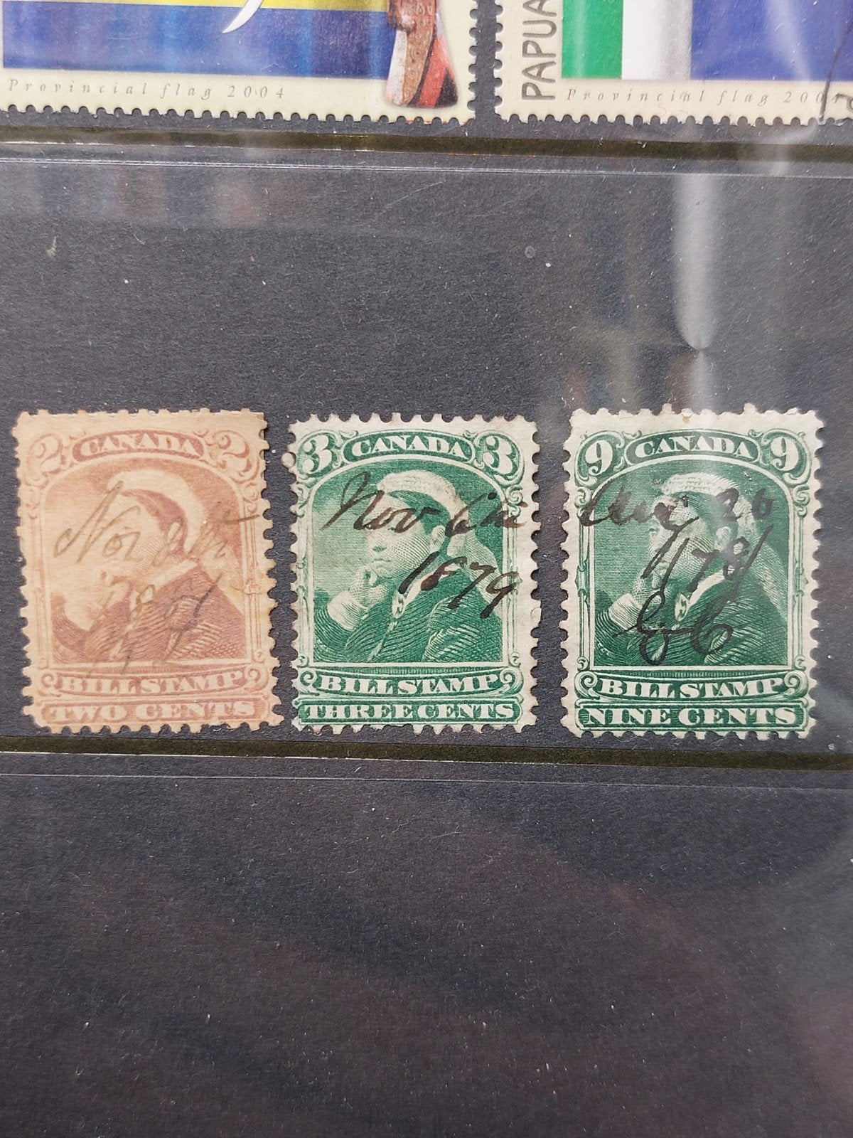Canada Revenue Zegels - 2, 3 en 9 Cent, Postzegels en Munten, Ophalen of Verzenden, Gestempeld, Noord-Amerika