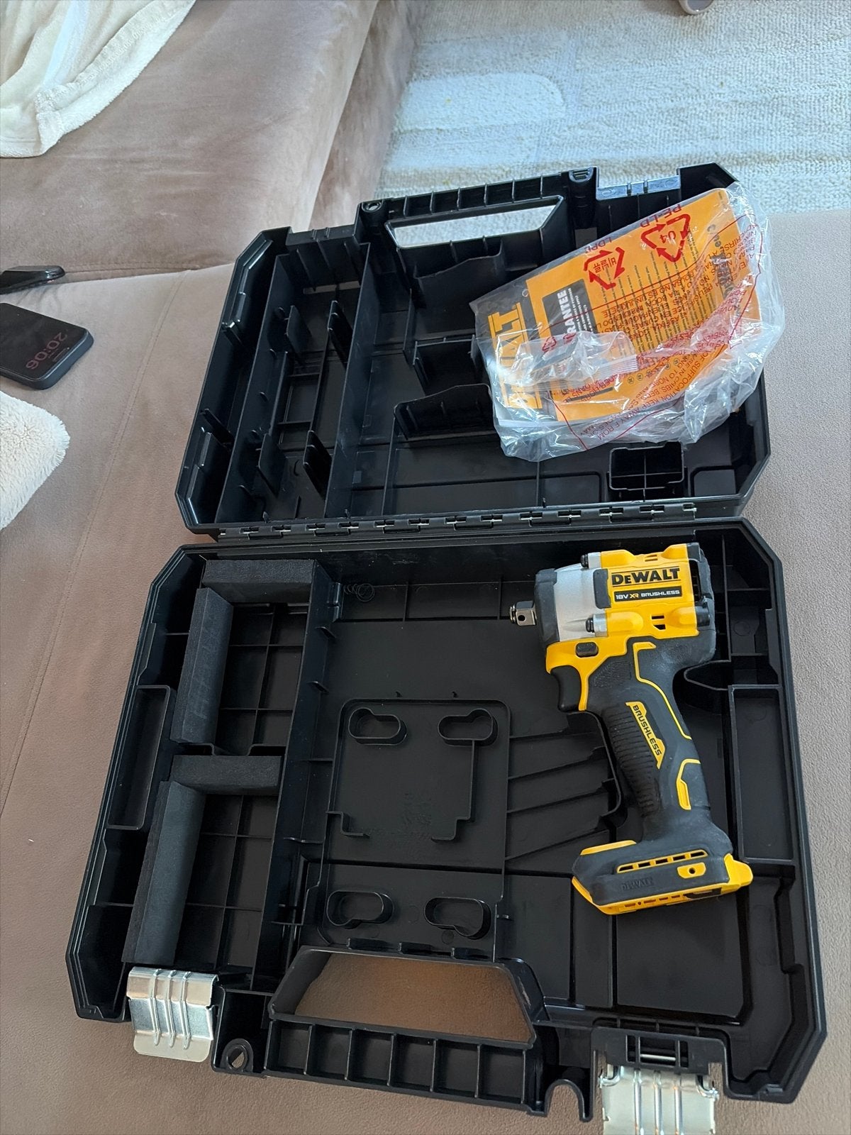 DeWalt DCF921 18V XR Brushless Slagmoersleutel, Variabele snelheid, Verzenden, Overige typen, Zo goed als nieuw