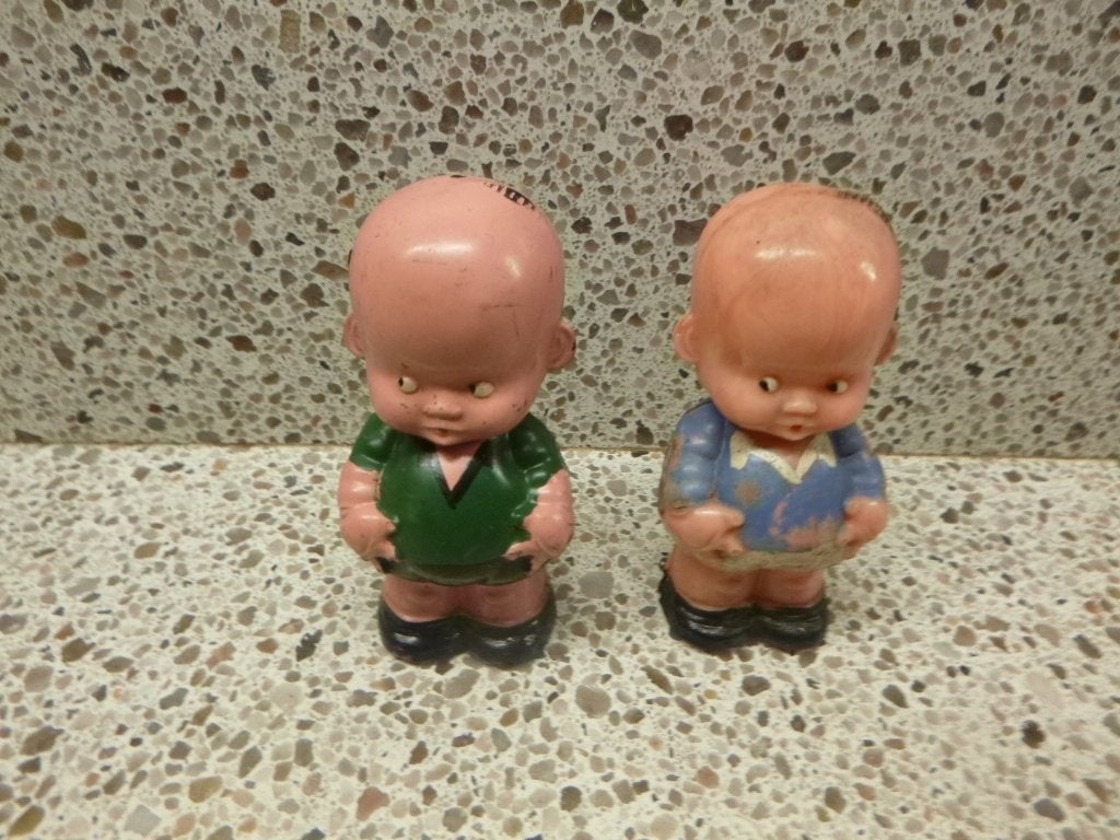 retro kleine popjes van celluloid, Ophalen of Verzenden, Overige typen