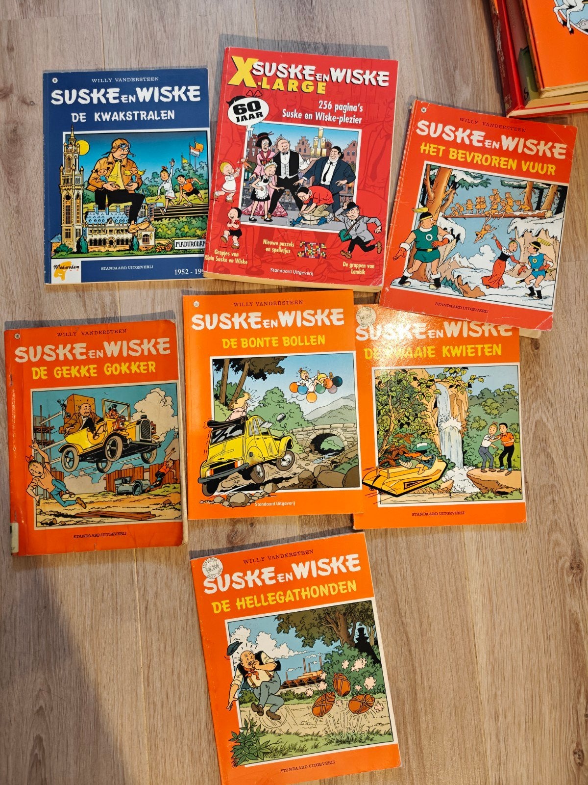 Grote collectie Suske en Wiske stripboeken, Boeken, Stripboeken, Meerdere stripboeken, Ophalen, Gelezen