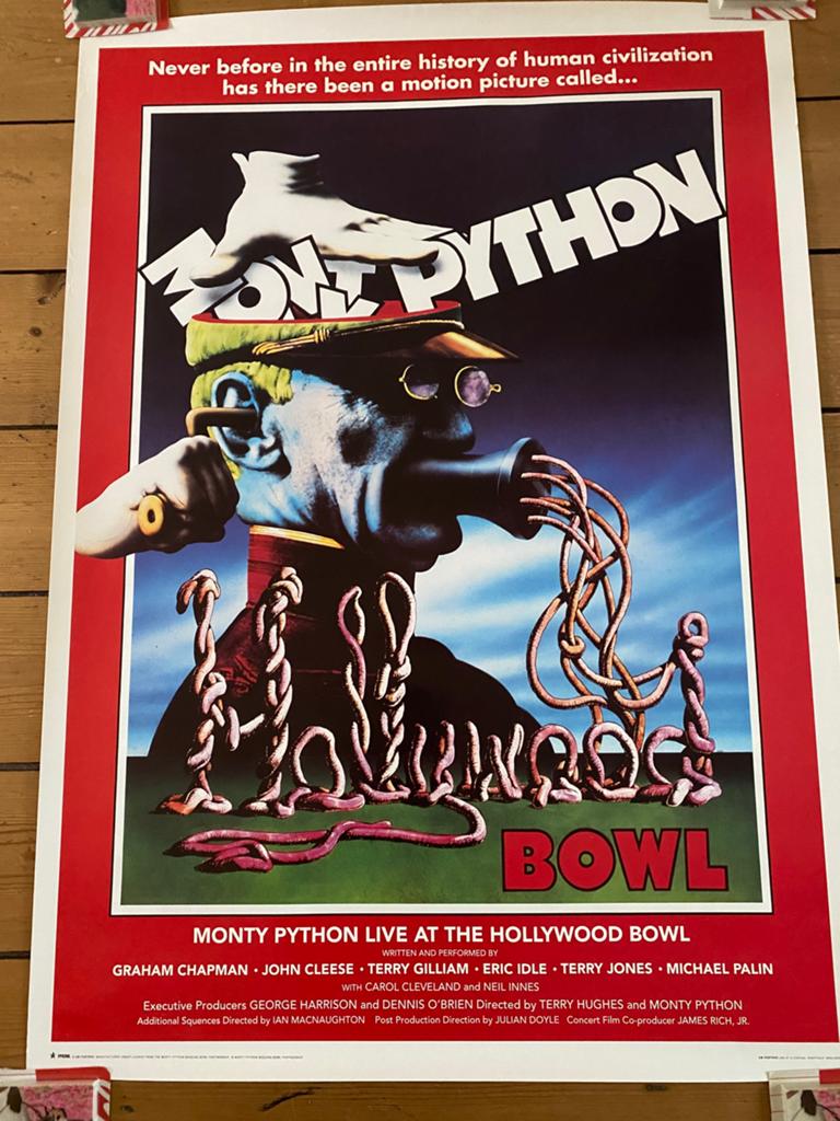 Monty Python Poster Set: Life of Brian & Live at Hollywood B, Rechthoekig Staand, Ophalen of Verzenden, Zo goed als nieuw, A1 t/m A3