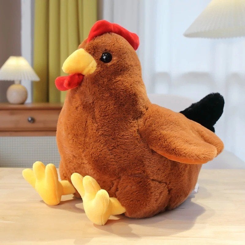 Grote pluche knuffel schattige Haan (30cm), Ophalen of Verzenden, Nieuw, Overige typen